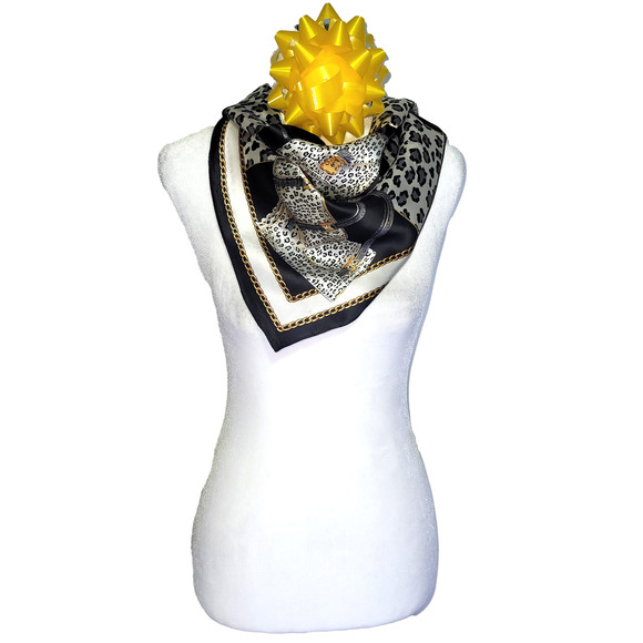 NWT Genuine 100% Mulberry Silk Satin Scarf 25"x25" Medium Square Shawl Wrap 5726 - Picture 4 of 7